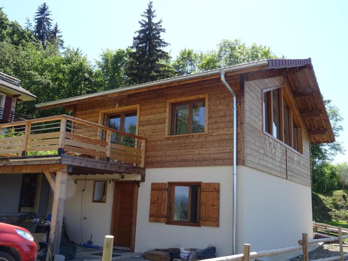 Chalet Neuf 6 Personnes Mont-Saxonnex Exteriér fotografie